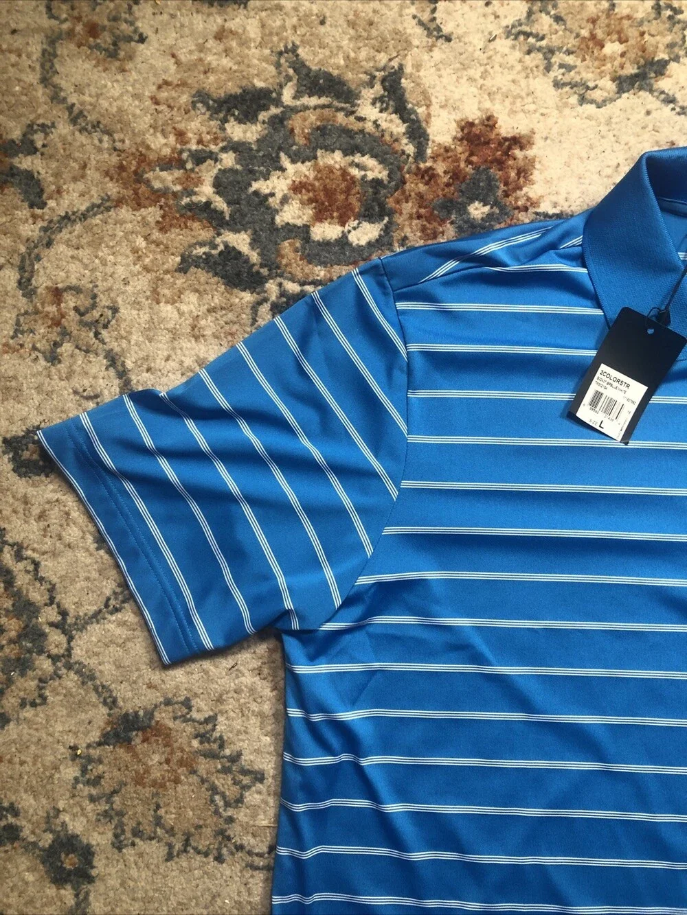 Adidas Pure Motion Golf Mens Polo Shirt Size Large Pro Football Hall Of Fame